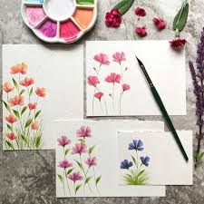 I give you tips and tricks on how to make your watercolor florals better.for more content and ad. Easy Watercolor Flowers Step By Step Tutorial Watercolor Favland Org Flower Drawing Flower Painting Watercolor Cards