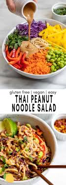 The Very Best Thai Noodle Salad Recipe Eat With Clarity Recipe In 2020 Healthy Salad Recipes Lunch Recipes Thai Noodle Salad
