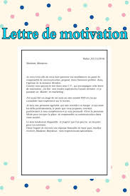 Exemple De Lettre De Motivation