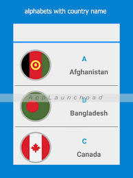 From johnny to dolly, george to reba, country music has long represented good old american living, true love and the beauty of the simple things. Kids Learning Learn Abc With Country Name Pour Android Telechargez L Apk