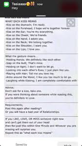 What Each Kiss Means Awww How Cute Kiss Meaning Funny Texts Quotes
