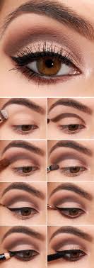 8 Steps Makeup Design For Brown Eyes Makeup Tutorial Eyeshadow Bridal Eye Makeup Basic Eye Makeup