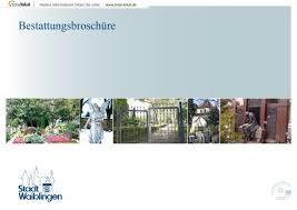 Telefonbuch und rückwärtssuche für deutschland. Stadt Waiblingen Bestattungsbroschure