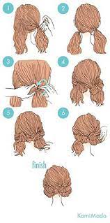 Curl your hair with a hair straightener and hold it together with fudge. 65 Easy And Cute Hairstyles That Can Be Done In Just A Few Minutes