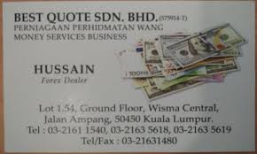 Was incorporated in sep 2013. Best Quote Money Exchange In Jalan Ampang