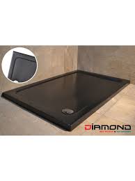 Check spelling or type a new query. Diamond 35mm 900 X 760 Black Matt Rectangle Stone Shower Tray With Corner Waste Dm9076r