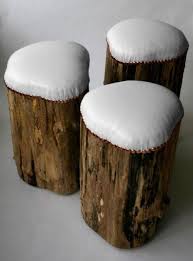 21 More Creative Tree Stump Decorating Ideas Shelterness Log Stools Log Furniture Stool