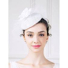 Rose Pillbox Hat With Rhinestone Veil White Rhinestone Veil Fascinator Pillbox Hat