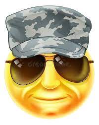 Soldier Emoji Emoticon A Soldier Emoji Emoticon Smiley Face Character Wearing A Spon Soldier Emoji Funny Emoji Faces Face Characters Funny Emoticons