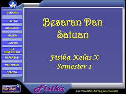 Hal ini dimaksudkan agar siswa bisa lebih cepat menangkap inti dari materi ajar yang sedang dipelajari. Besaran Dan Satuan Fisika Kelas X Semester 1 Besaran Dan Satuan Fisika Kelas X Semester Ppt Download