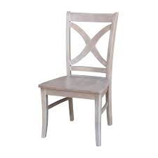 International Concepts Salerno Weathered Taupe Gray Wood Dining Chair Set Of 2 C09 14p The Home Depot In 2020 Solid Wood Dining Chairs Dining Chairs Side Chairs