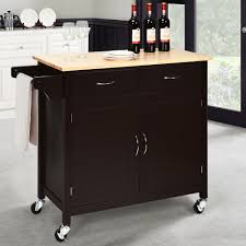 costway modern rolling kitchen cart
