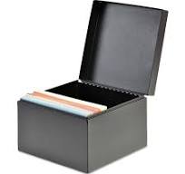 Index Card File, Holds 500 4 x 6 Cards, 6.56 x 4.13 x 4.78 ...