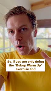 Every week I include a “Bebop Warm-Up” exercise for beginner