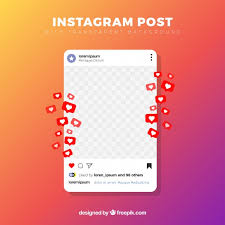 Are you searching for instagram grid png images or vector? Free Vector Instagram Post With Transparent Background
