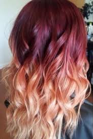 Red blonde hair is more than just a transitional shade. Red To Blonde Ombre Hair With Waves Ombre Hair Color Ideas Hairstyles Weekly