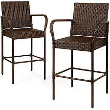 This is the tried and true method for any outdoor fabric. Best Choice Products Set Of 2 Indoor Outdoor Wicker Bar Stools Bar Chairs For Patio Pool Garden Deck Brown Buy Online In Cayman Islands At Cayman Desertcart Com Productid 27756990