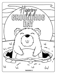 To download the groundhog day coloring pages, simply add it to your cart and then checkout. 4 Adorable Groundhog Day Coloring Pages For Kids