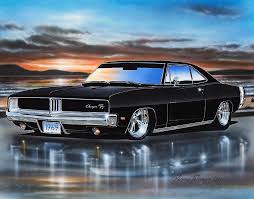 Image result for Black 1969 Dodge