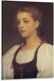 Amazon.com: generic Biondina by Frederic Leighton Wall Art Poster Gifts  Bedroom Prints Home Decor Hanging Picture Canvas Painting Posters  08x12inch(20x30cm), Frame-style: Posters & Prints