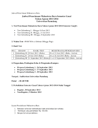 Baca keterangan tersebut, apakah ada dinyatakan lulus sbmptn atau tidak lulus. Doc Jadwal Penerimaan Mahasiswa Baru Unpam Amar Hapizh Lauza Academia Edu
