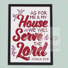 20 designs to cherish 2021. Bible Verse Joshua 24 15 Instant Download Pdf Modern Cross Etsy In 2021 Modern Cross Stitch Patterns Modern Cross Stitch Christian Cross Stitch