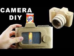 How To Make Camera With Real Functional Screen From Cardboard King Of Crafts Youtube How To Make Camera Camera Crafts Paper Camera