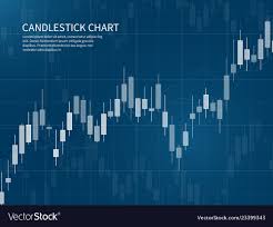Candlestick Chart Financial Market Growth Graph