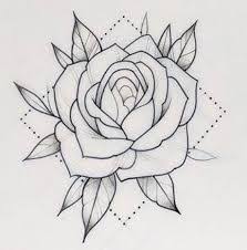 White And Red Roses Drawing Google Search Drawing Google Red Roses Search White Rose Tattoo Stencil Traditional Rose Tattoos Roses Drawing