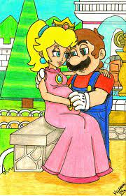 Request for Hope you like it and sorry for the delay He asked me to draw a pregnant  Peach with Mario. Well… | Super mario art, Mario and princess peach, Peach  mario