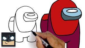 How To Draw Red Crewmate Among Us Youtube