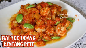 Resep 'kentang balado udang' paling teruji. Resep Balado Udang Kentang Pete Youtube