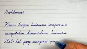 Dengan menonton video ini (videoscribe), semoga anak anda bisa belajar menulis tegak bersambung dengan mudah dan cepattonton juga video belajar tegak bersamb. Belajar Menulis Halus Huruf Latin Miring Bersambung Tulisan Tangan Teks Naskah Proklamasi Youtube