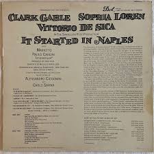 IT STARTED IN NAPLES, CLARK GABLE, SOPHIA LOREN 1960 Film Soundtrack  VG+/VG+