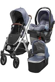 2018 Uppababy Vista Stroller Henry Blue Marl Silver Saddle Leather Mesa Henry Blue Marl Travel Systems For Baby Best Baby Travel System Baby Car Seats