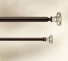 Pewter curtain rod & wall bracket. Pottery Barn Pewter 1 25 Vintage Curtain Drapery Rod Large 60 108 No Finial Curtain Rods Hardware Seedsbazar Home Garden