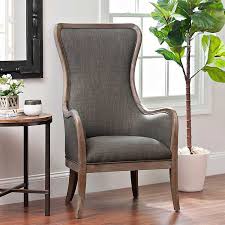 Altrobene velvet accent chair, home office reception chair, modern living room bedroom chair, high wingback, tufted nailhead, navy 4.5 out of 5 stars 69 $179.99 $ 179. Charcoal High Wing Back Accent Chair Kirklands
