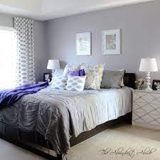 These grey bedroom ideas will add fuel to your roaring, winter fire. Purple Grey And White Room Novocom Top