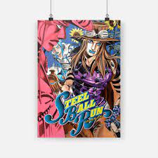 Jojo Poster Steel Ball Run | Steel Ball Run Johnny | Steel Ball Run Anime -  Anime Wall - Aliexpress