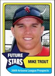 2009 Arizona League Rookie MIKE TROUT Los Angeles Angels