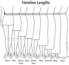 Tricky Hem Lengths The Midi And Ballerina Fashion Vocabulary Fashion Design Clothes Dress Design Drawing