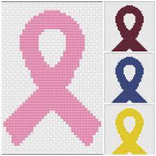 Keep this pocket cross in your purse or pocket to remind you that there is hope. Cross Stitch Pattern Chart More Awareness Ribbon Cross Stitch