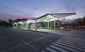 Cebu S New Bus Rapid Transit Line Celebrates Its First Stations By Caza Bus Station Train Station Architecture Bus Stop Design