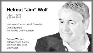 Traueranzeigen von Helmut Wolf