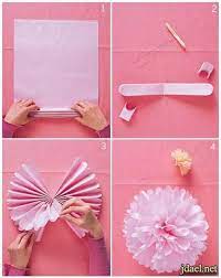 افكار تزيين حفلات تخرج ورق كروشيه وشفاف ملون بالصور crafts tissue pom poms diy party decorations