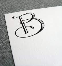 Be inspired by these free tattoo fonts that you can put to use in your body art designs. Tailored New Work One Letter Monograms Letter B Tattoo Lettering Fonts Monogram Letters