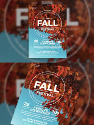 Fall Festival Flyer Template Ai Psd A4 Fall Fest Festival Flyer Fall Festival