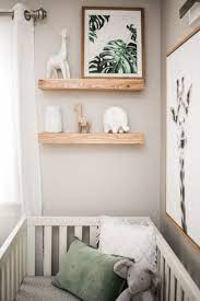 Gender Neutral Safari Nursery In Black White And Wood Tones And Safari Jungle Black Gend Baby Nursery Inspiration Nursery Baby Room Baby Room Decor