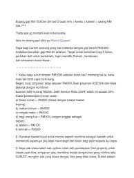 Karena kebanyakan hanya memerlukan fotokopi ktp, slip gaji, atau rekening tabungan. Bujang Gaji Rm 1500