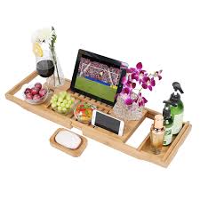 We did not find results for: Bathtub Caddy Tray 100 Natural Extendable Bamboo Wood Bath Tub Caddy Rack Built In Secure Tablet Kindle Ipad Smartphone Holder Wine Glass Slots Luxury Bath Tray Fit Most Bath Sizes Buy Online In Japan